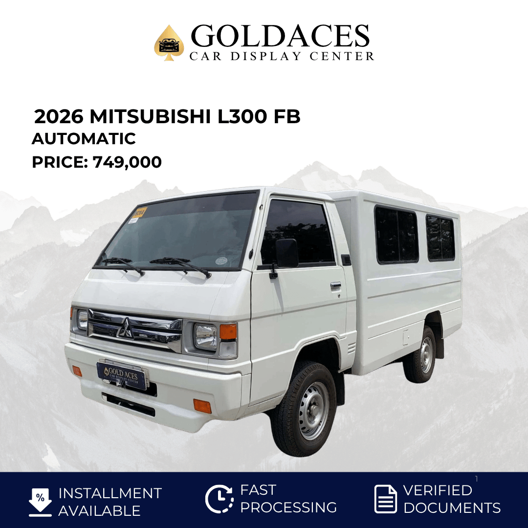 2026 MITSUBISHI L300 FB 2.2L DSL MANUAL TRANSMISSION (9TKMS ONLY!) Gold Aces Car Display Center