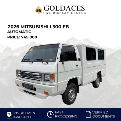 2026 MITSUBISHI L300 FB 2.2L DSL MANUAL TRANSMISSION (9TKMS ONLY!) Gold Aces Car Display Center