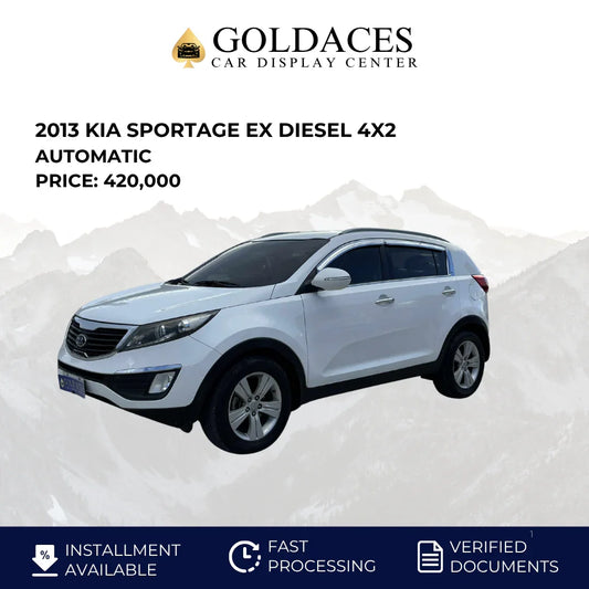 2013 KIA SPORTAGE EX DIESEL 4X2 AUTOMATIC TRANSMISSION Gold Aces Car Display Center