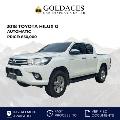 2018 TOYOTA HILUX G 2.4L AUTOMATIC TRANSMISSION Gold Aces Car Display Center