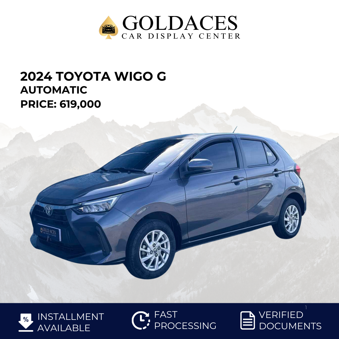 2024 TOYOTA WIGO G 1.0L CVT AUTOMATIC TRANSMISSION (3T KMS ONLY!) Gold Aces Car Display Center