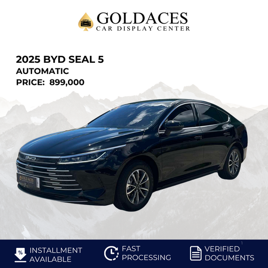 2025 BYD SEAL 5 1.5L AUTOMATIC TRANSMISSION (400KM ONLY!) Gold Aces Car Display Center