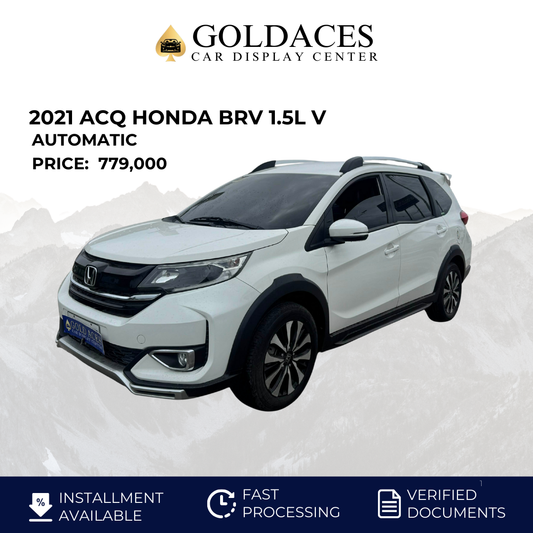 2021 ACQ HONDA BRV 1.5L V AUTOMATIC TRANSMISSION Gold Aces Car Display Center