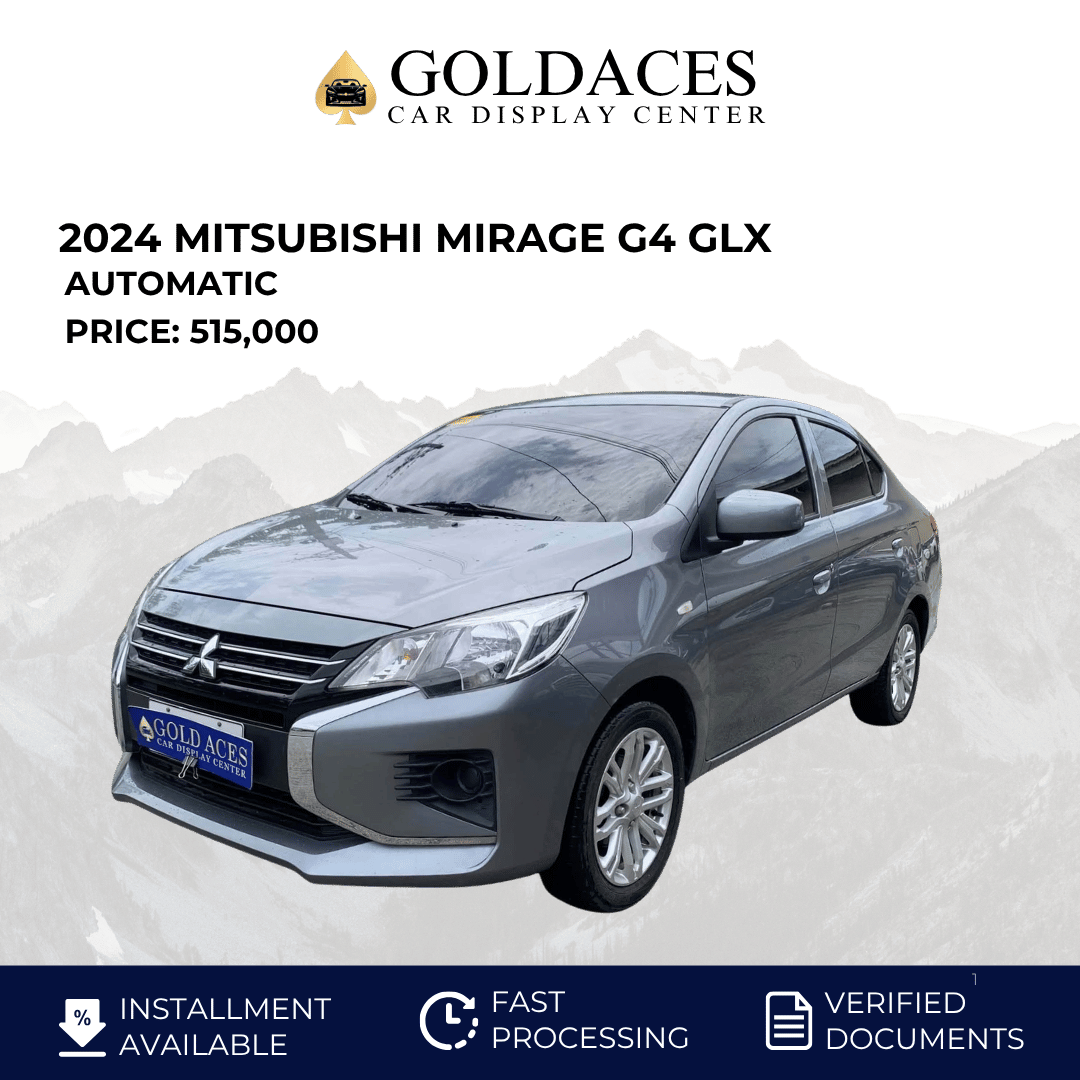 2024 MITSUBISHI MIRAGE G4 GLX 1.2L AUTOMATIC TRANSMISSION (19TKMS ONLY!) Gold Aces Car Display Center