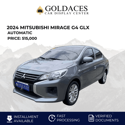 2024 MITSUBISHI MIRAGE G4 GLX 1.2L AUTOMATIC TRANSMISSION (19TKMS ONLY!) Gold Aces Car Display Center