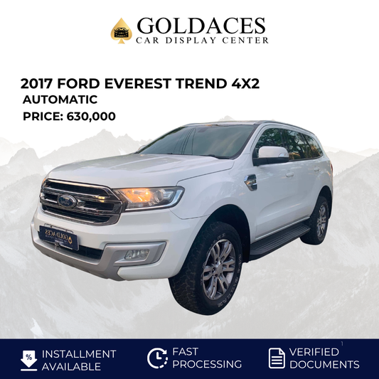 2017 FORD EVEREST TREND 4X2 2.2L DSL AUTOMATIC TRANSMISSION Gold Aces Car Display Center