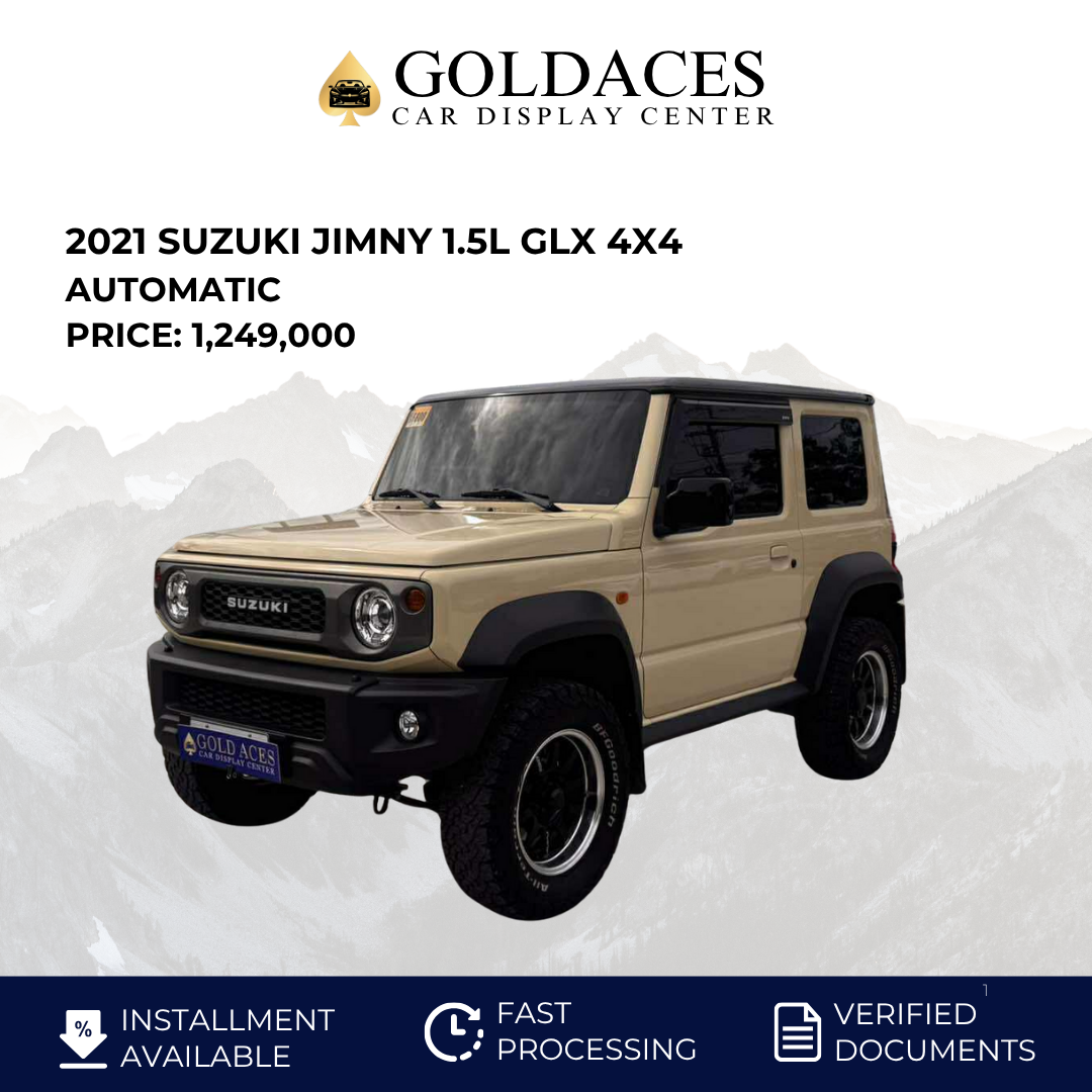 2021 SUZUKI JIMNY 1.5L GLX 4X4 AUTOMATIC TRANSMISSION (10T KMS ONLY!) Gold Aces Car Display Center