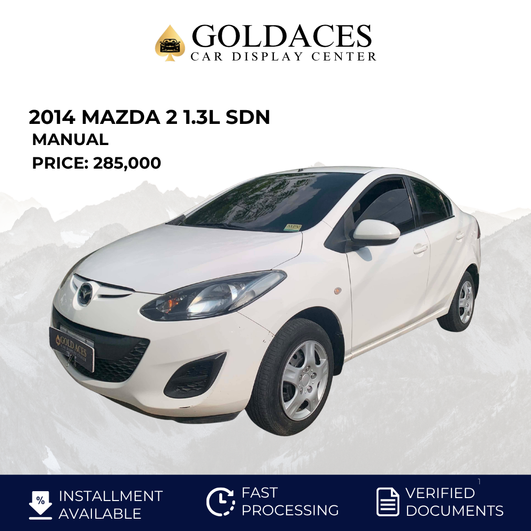 2014 MAZDA 2 1.3L SDN MANUAL TRANSMISSION (70TKMS ONLY!) Gold Aces Car Display Center
