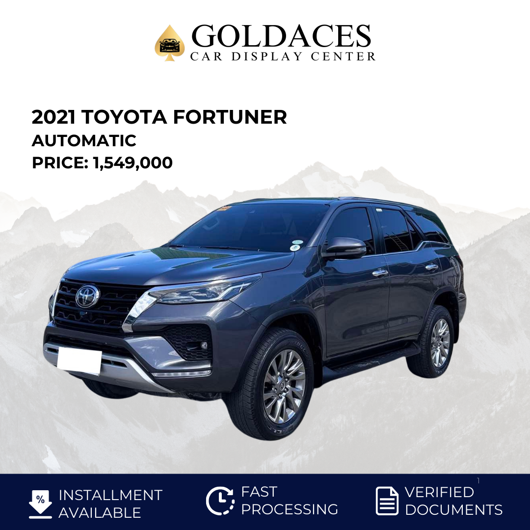 2021 TOYOTA FORTUNER 2.8L Q 4X2 AUTOMATIC TRANSMISSION Gold Aces Car Display Center