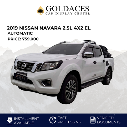 2019 NISSAN NAVARA 2.5L 4X2 EL AUTOMATIC TRANSMISSION Gold Aces Car Display Center