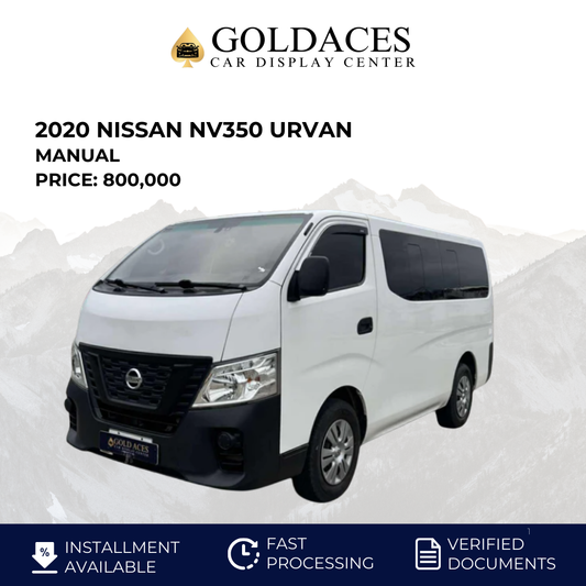 2020 NISSAN NV350 URVAN 2.5L MANUAL TRANSMISSION NISSAN