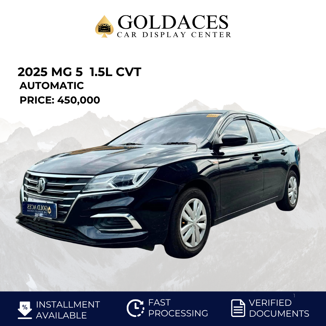 2025 MG 5 1.5L AUTOMATIC TRANSMISSION (CVT) Gold Aces Car Display Center