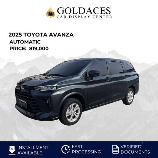 2025 TOYOTA AVANZA 1.3L E AUTOMATIC TRANSMISSION Gold Aces Car Display Center