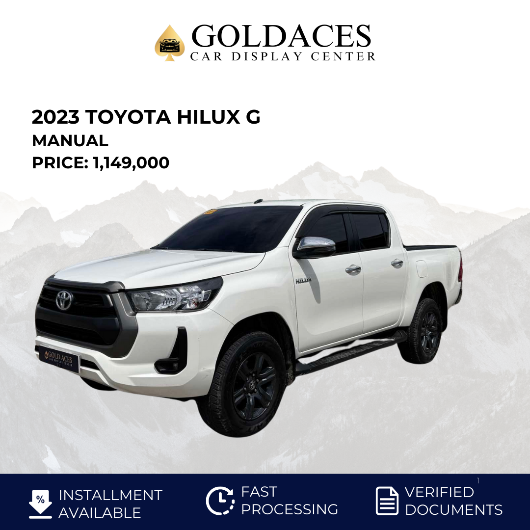 2023 TOYOTA HILUX G 2.4L MANUAL TRANSMISSION (14T KMS ONLY!) Gold Aces Car Display Center