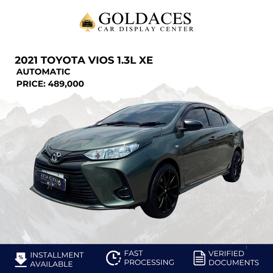 2021 TOYOTA VIOS 1.3L XE AUTOMATIC TRANSMISSION Gold Aces Car Display Center