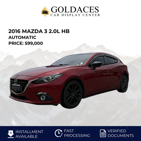 2016 MAZDA 3 2.0L HB AUTOMATIC TRANSMISSION Gold Aces Car Display Center