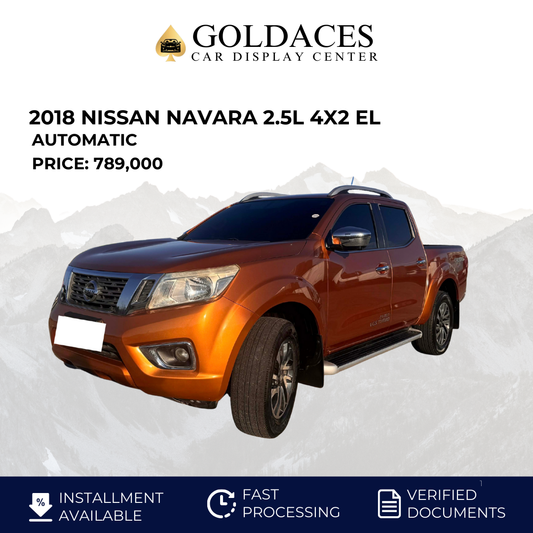 2018 NISSAN NAVARA 2.5L 4X2 EL AUTOMATIC TRANSMISSION Gold Aces Car Display Center