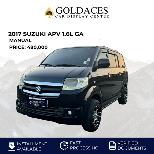 2017 SUZUKI APV 1.6L GA MANUAL TRANSMISSION Gold Aces Car Display Center