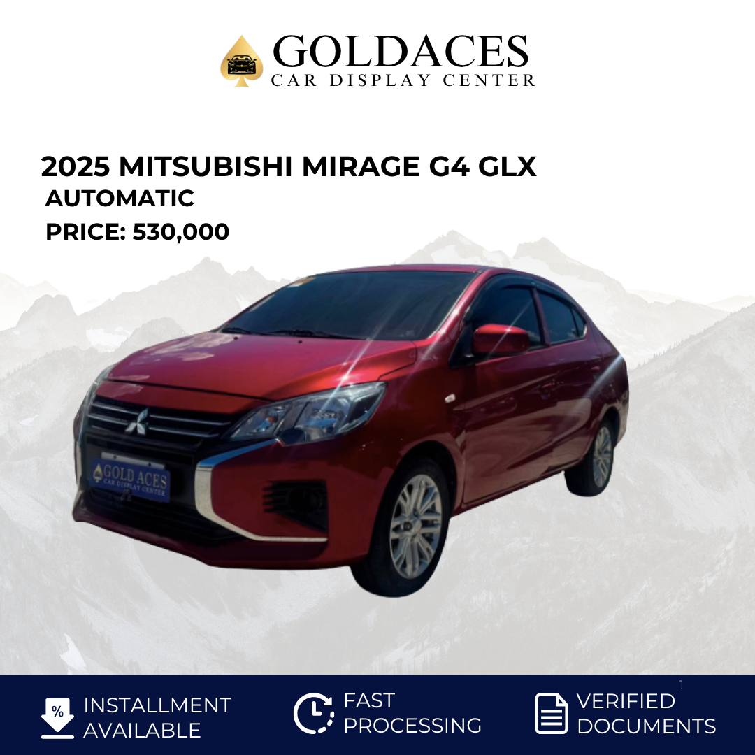 2025 MITSUBISHI MIRAGE G4 GLX 1.2L CVT AUTOMATIC TRANSMISSION Gold Aces Car Display Center