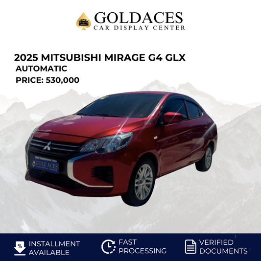 2025 MITSUBISHI MIRAGE G4 GLX 1.2L CVT AUTOMATIC TRANSMISSION Gold Aces Car Display Center