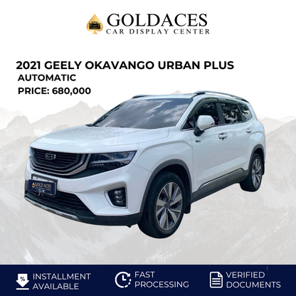 2021 GEELY OKAVANGO URBAN PLUS 1.5L AUTOMATIC TRANSMISSION&nbsp; Gold Aces Car Display Center