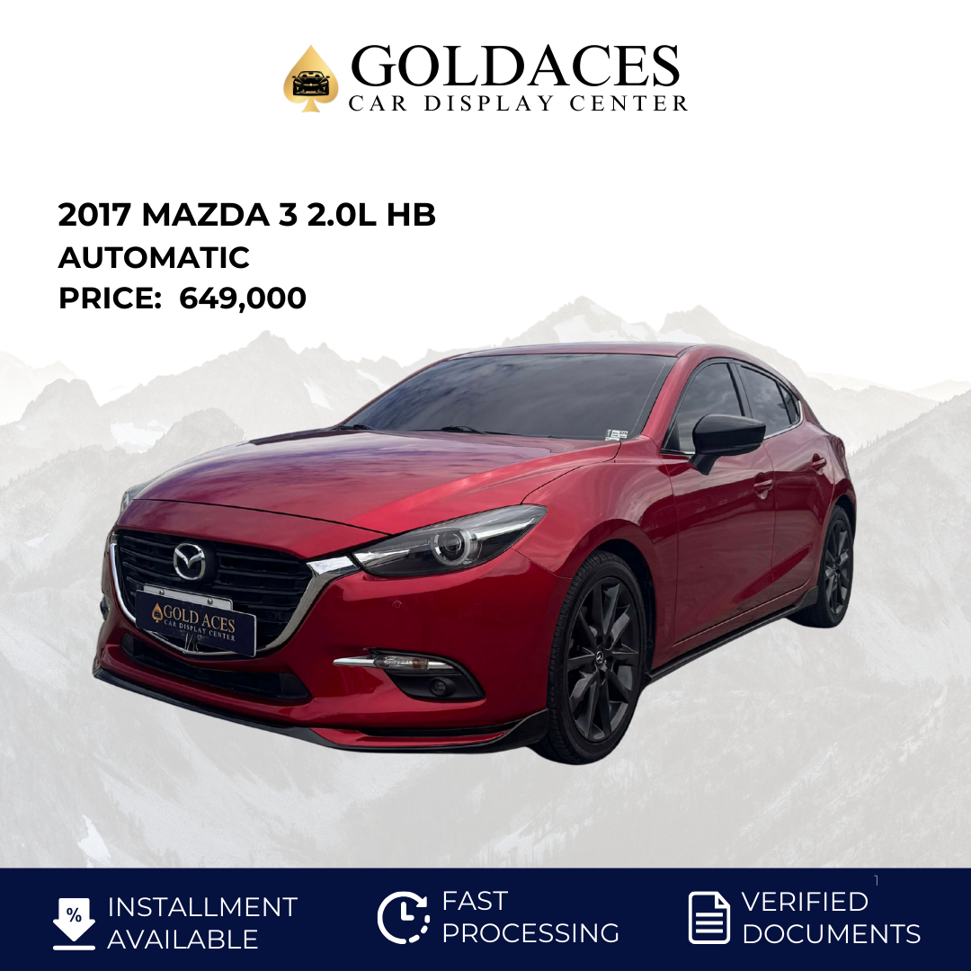 2017 MAZDA 3 2.0L HB AUTOMATIC TRANSMISSION (27TKMS ONLY!) Gold Aces Car Display Center
