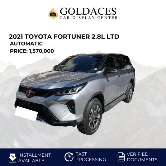 2021 TOYOTA FORTUNER 2.8L LTD 4X2 AUTOMATIC TRANSMISSION TOYOTA