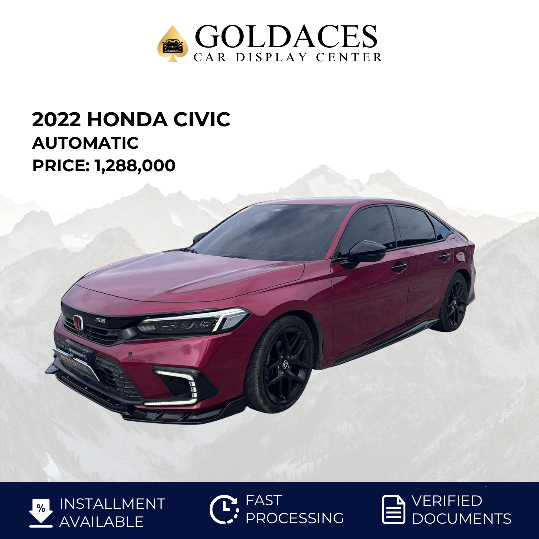 2022 HONDA CIVIC 1.5L RS TURBO AUTOMATIC TRANSMISSION Gold Aces Car Display Center