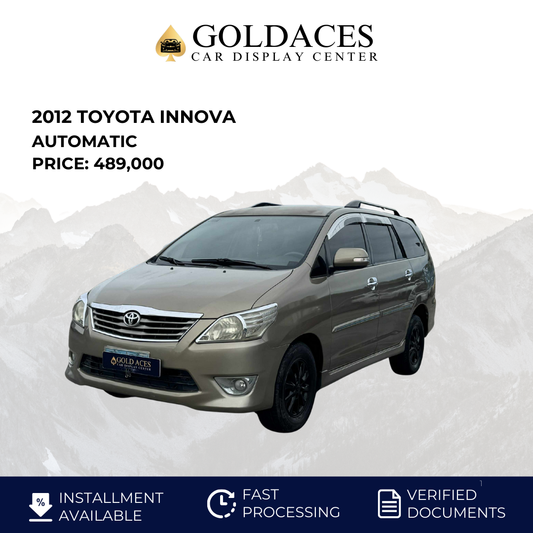 2012 TOYOTA INNOVA 2.8L G DSL AUTOMATIC TRANSMISSION Gold Aces Car Display Center