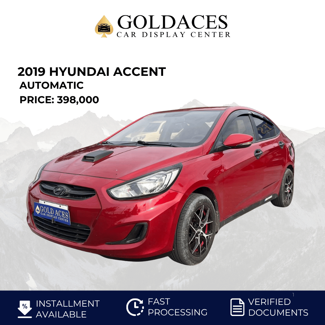 2019 HYUNDAI ACCENT 1.4L GL AUTOMATIC TRANSMISSION Gold Aces Car Display Center