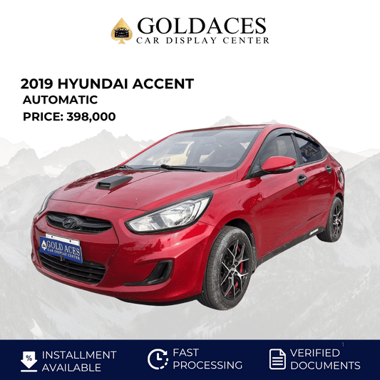 2019 HYUNDAI ACCENT 1.4L GL AUTOMATIC TRANSMISSION Gold Aces Car Display Center