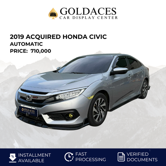 2019 ACQUIRED HONDA CIVIC 1.8L S AUTOMATIC TRANSMISSION HONDA