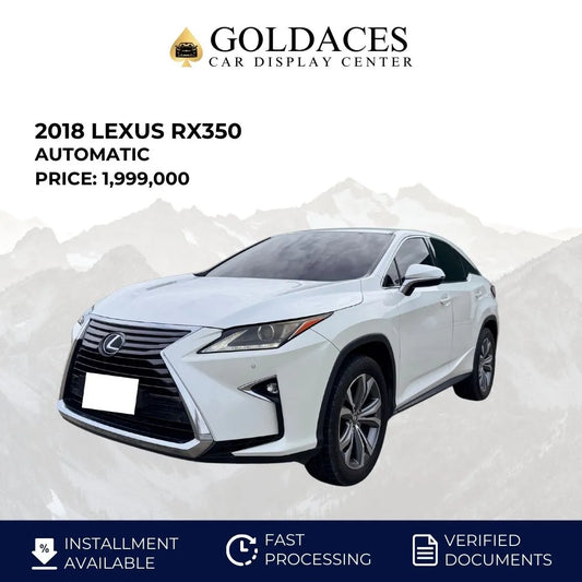 2018 LEXUS RX350 3.5L GAS AUTOMATIC TRANSMISSION - Gold Aces Car Display Center