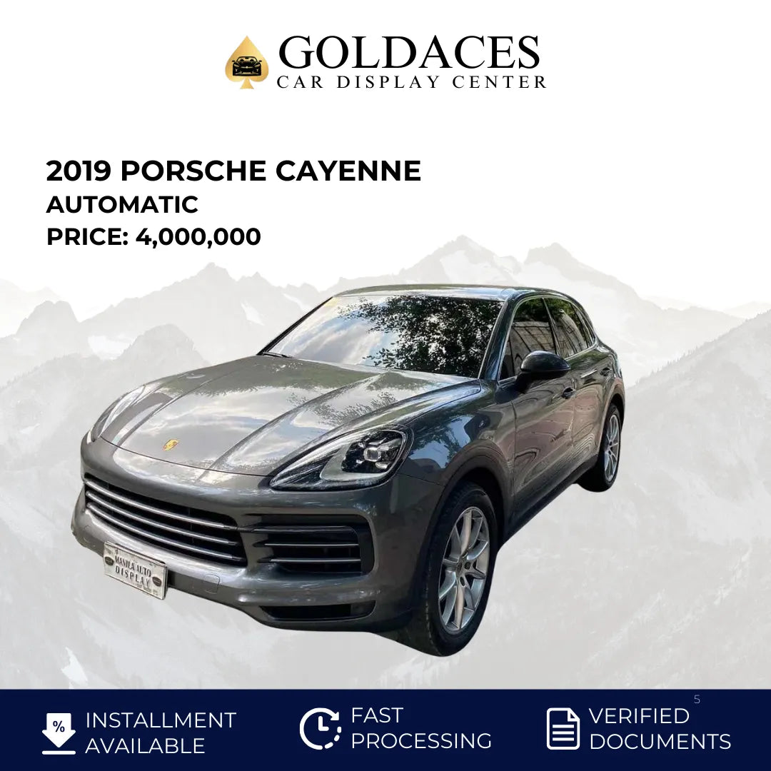 2019 PORSCHE CAYENNE 3.0L V6 GAS AUTOMATIC TRANSMISSION (17T KMS MILEAGE ONLY!) - Gold Aces Car Display Center