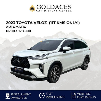 2023 TOYOTA VELOZ 1.5L CVT (11T KMS ONLY!) - Gold Aces Car Display Center