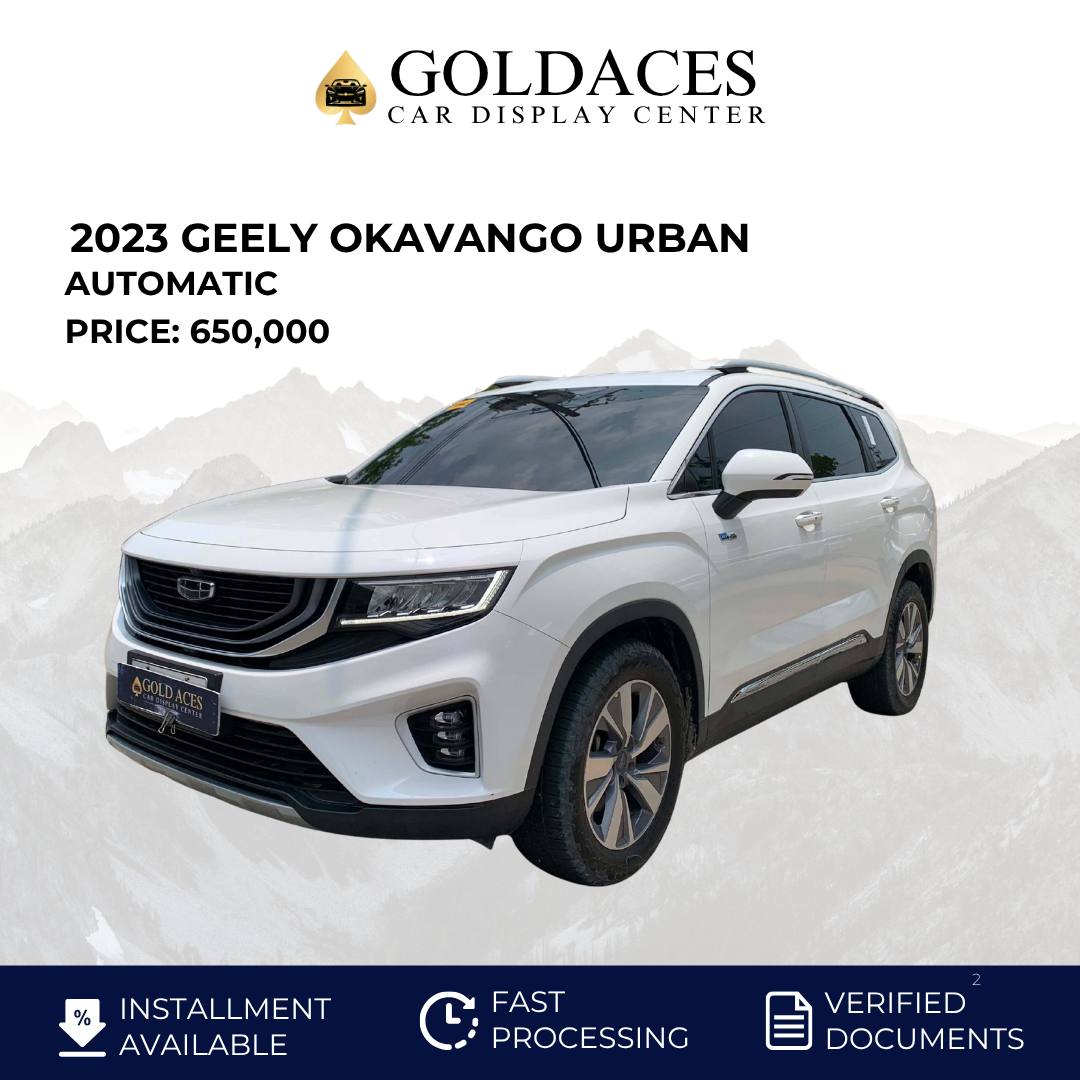 2023 GEELY OKAVANGO URBAN 1.5L AUTOMATIC TRANSMISSION Gold Aces Car Display Center