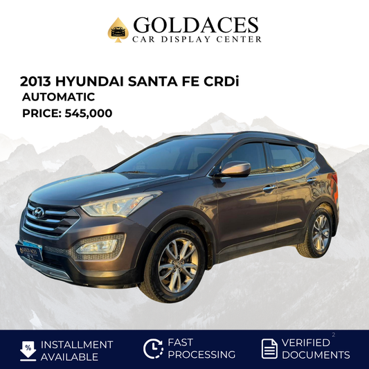 2013 HYUNDAI SANTA FE CRDi 2.2L 4X2 AUTOMATIC TRANSMISSION Gold Aces Car Display Center