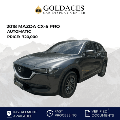2018 MAZDA CX-5 PRO 2.0L 4X2 AUTOMATIC TRANSMISSION Gold Aces Car Display Center