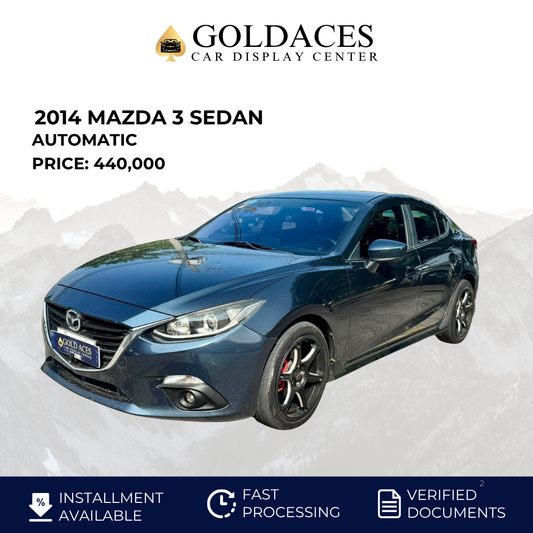 2014 MAZDA 3 SEDAN AUTOMATIC TRANSMISSION Gold Aces Car Display Center