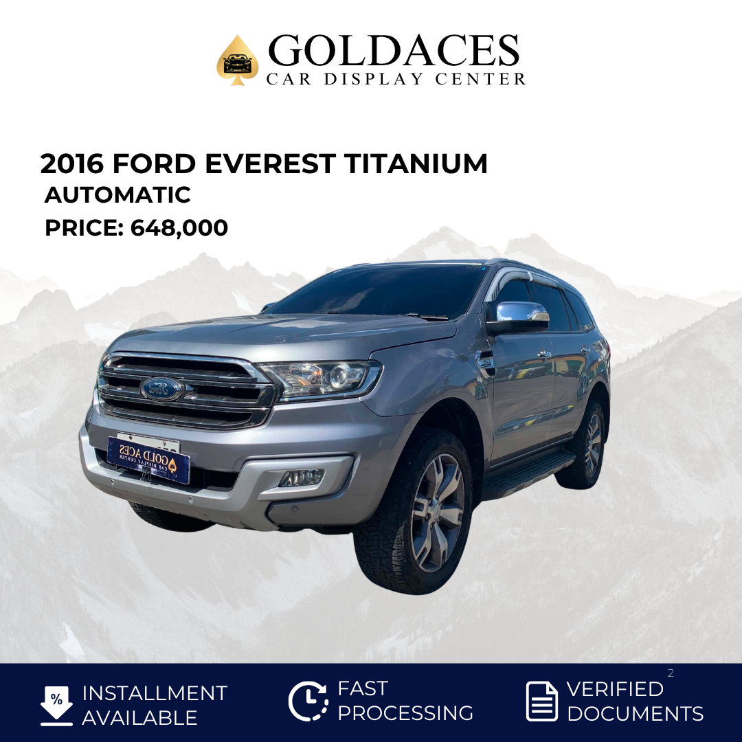 &nbsp;2016 FORD EVEREST TITANIUM 4X2 DSL AUTOMATIC TRANSMISSION Gold Aces Car Display Center