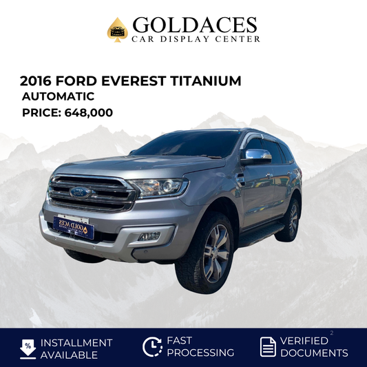 &nbsp;2016 FORD EVEREST TITANIUM 4X2 DSL AUTOMATIC TRANSMISSION Gold Aces Car Display Center