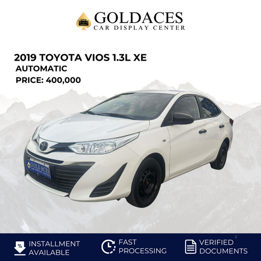 2019 TOYOTA VIOS 1.3L XE AUTOMATIC TRANSMISSION Gold Aces Car Display Center