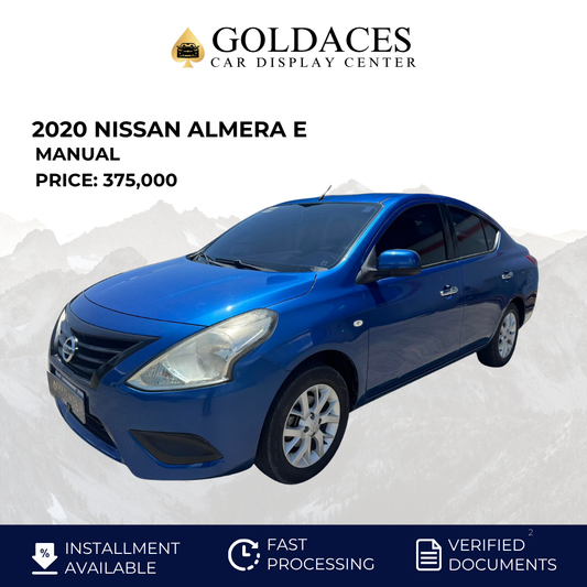 2020 NISSAN ALMERA E 1.5L MANUAL TRANSMISSION Gold Aces Car Display Center
