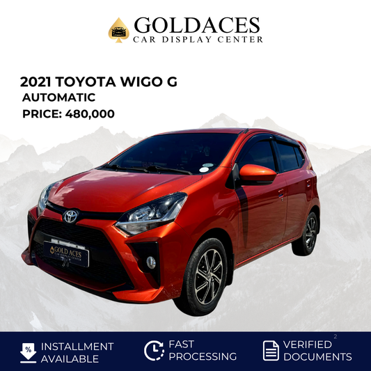 2021 TOYOTA WIGO G 1.0L CVT AUTOMATIC TRANSMISSION Gold Aces Car Display Center