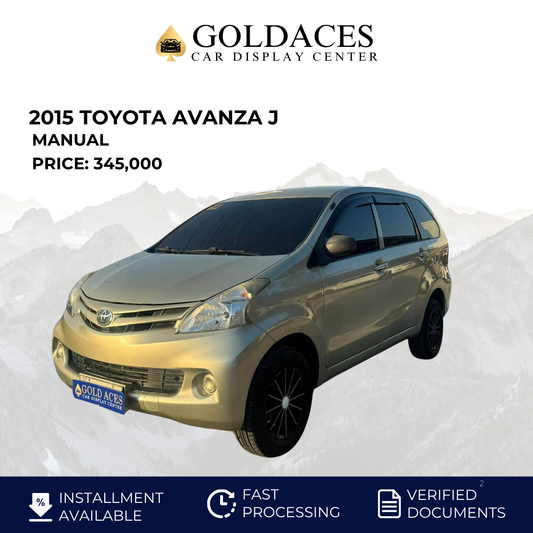2015 TOYOTA AVANZA 1.3L J MANUAL TRANSMISSION Gold Aces Car Display Center