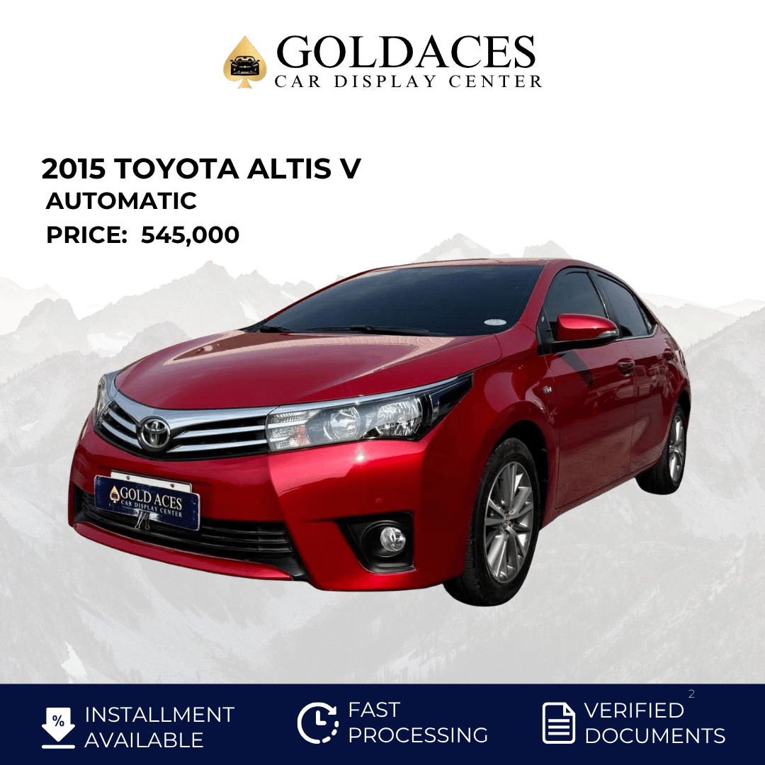 2015 TOYOTA ALTIS V 1.6L AUTOMATIC TRANSMISSION (16TKMS ONLY!) Gold Aces Car Display Center