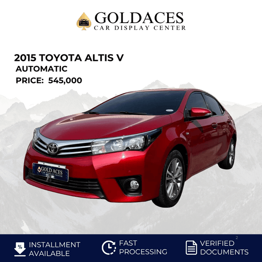 2015 TOYOTA ALTIS V 1.6L AUTOMATIC TRANSMISSION (16TKMS ONLY!) Gold Aces Car Display Center