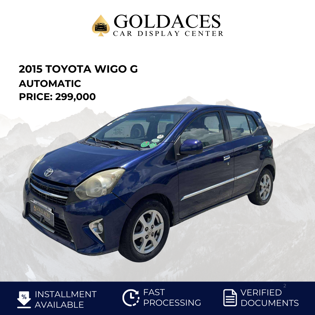 2015 TOYOTA WIGO G 1.0L AUTOMATIC TRANSMISSION Gold Aces Car Display Center