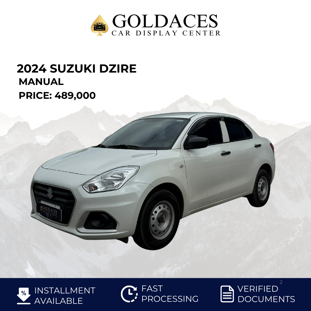 2024 SUZUKI DZIRE 1.2L GL MANUAL TRANSMISSION Gold Aces Car Display Center