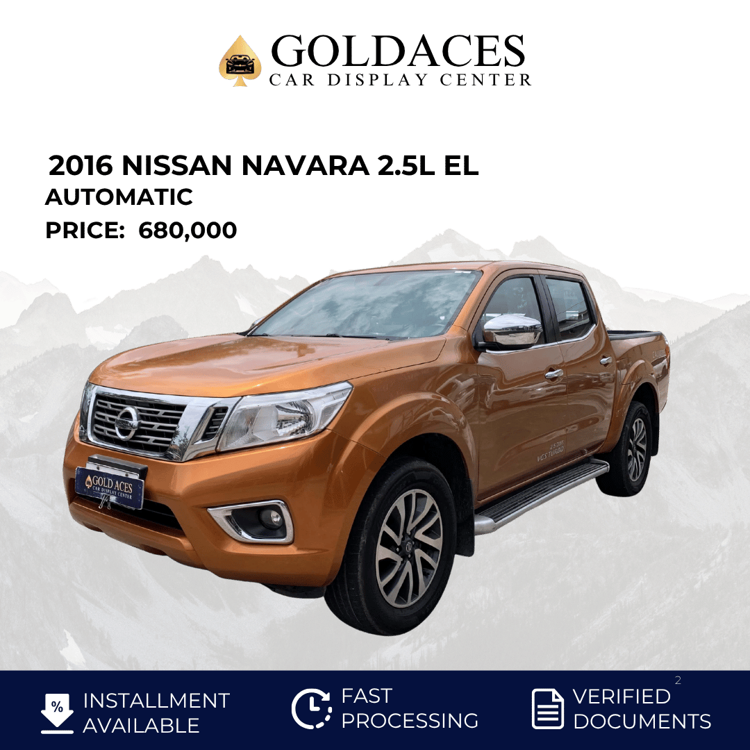 2016 NISSAN NAVARA 2.5L EL 4X2 AUTOMATIC TRANSMISSION Gold Aces Car Display Center